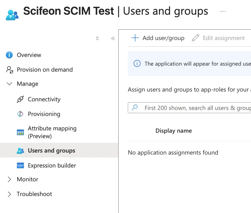 Scope users and groups for provisioning