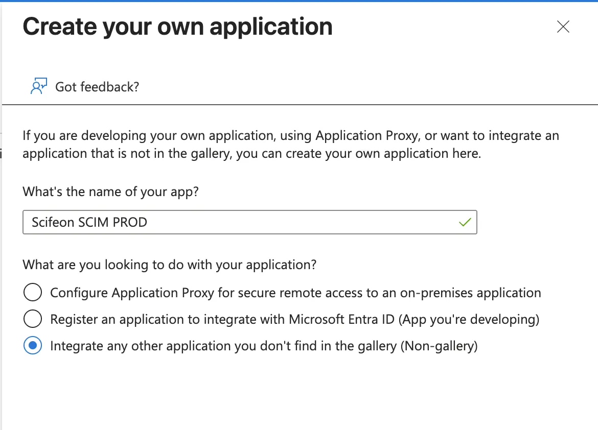 Create your own application