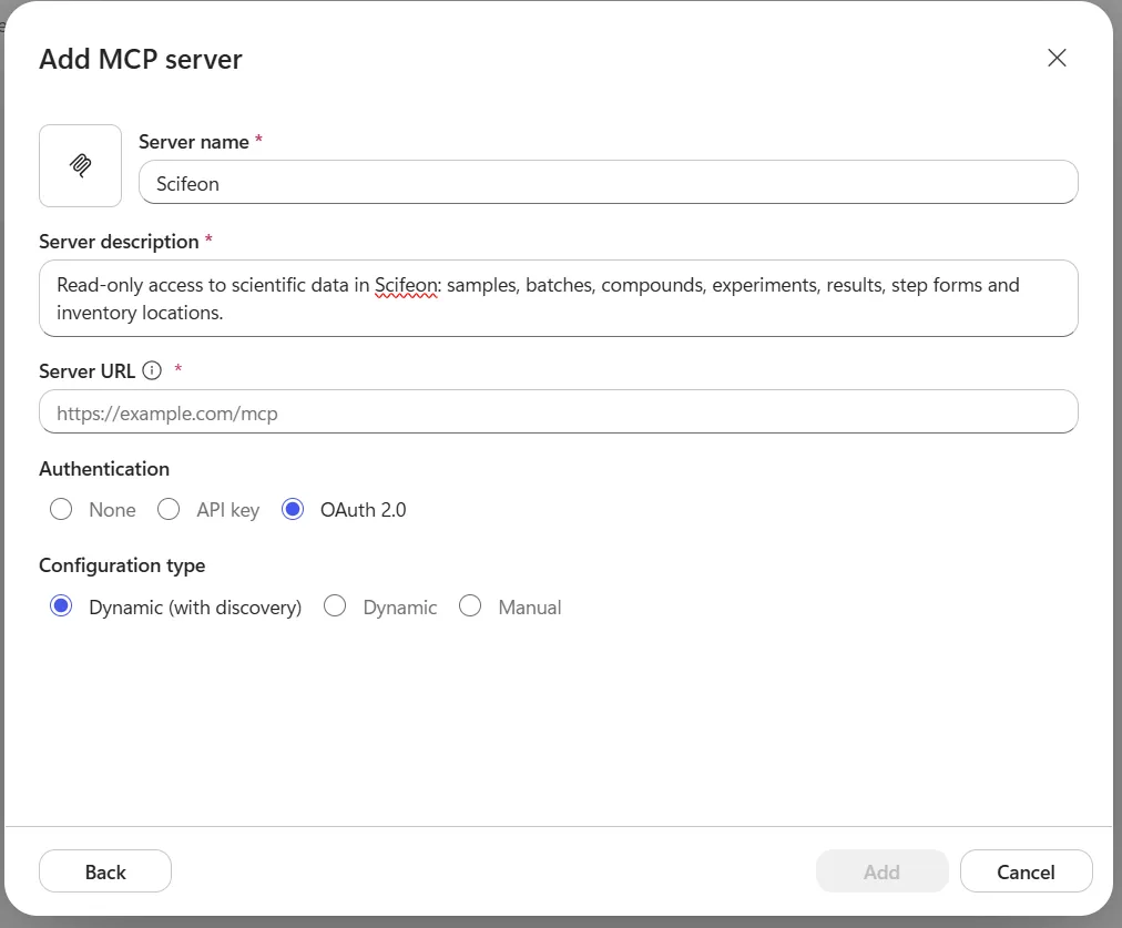 Choosing OAuth 2.0 with dynamic discovery