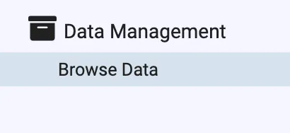 Browse data